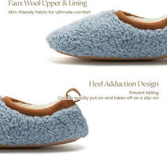Soft sky blue with chestnut trim