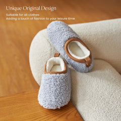 Soft pebble gray with chestnut trim