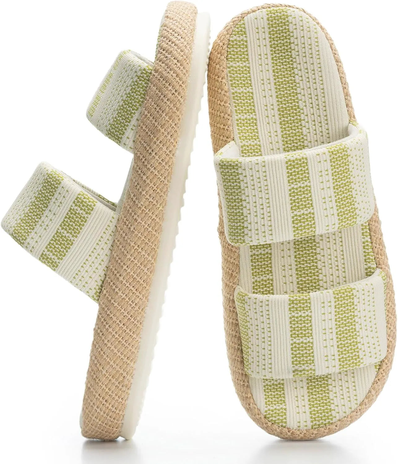 Green and Beige