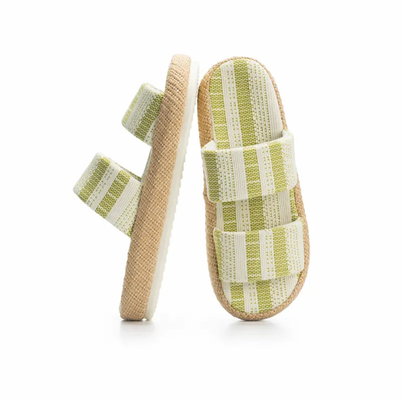 Green and Beige
