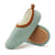 Soft sage green with chestnut trim