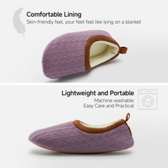 Soft wisteria purple with chestnut trim