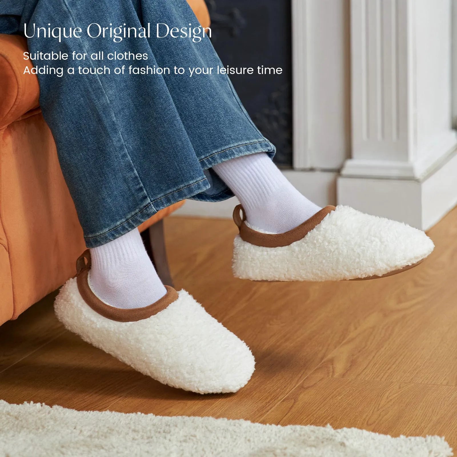 Vanilla cream with chestnut trim